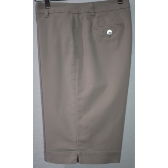 Chicos 2/Large Bermuda Shorts Flat Front Cotton Stretch Modest 11.5 inch inseam - Picture 5 of 16